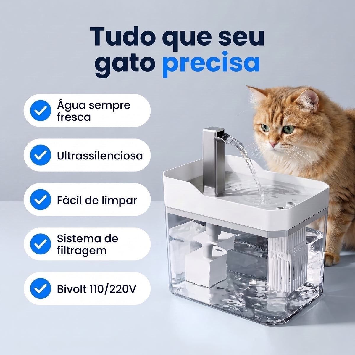 Fonte Automática para Gatos